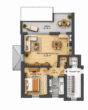 Ideal für Eigennutzer oder Kapitalanleger – helle 2-Zimmer-Wohnung mit großem Südostbalkon - Grundriss