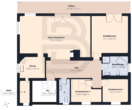Großzügige 4-Zimmer-Wohnung mit Süd-Balkon - Grundriss
