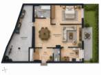 Helle 2-Zimmer-Wohnung mit Garage und herrlichem Weitblick - Grudnriss