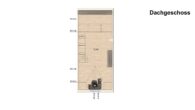 *PROVISIONSFREI* Attraktives Reihenmittelhaus mit 2 TG-Stellplätzen in zentraler Lage - Dachgeschoss