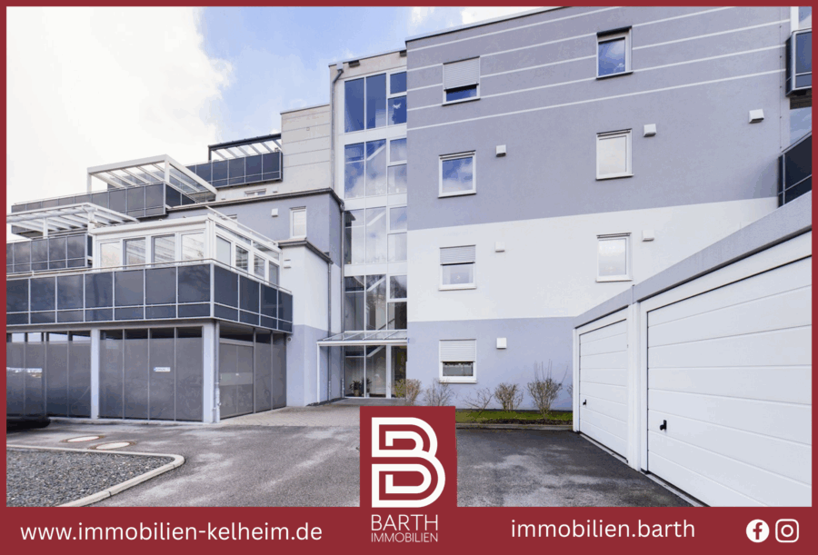 Lichtdurchflutete 2-Zimmer-Wohnung mit Donaublick und großem Balkon, 93309 Kelheim, Etagenwohnung