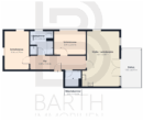 Moderne 3-Zimmer-Wohnung mit großem Balkon und Tiefgaragenstellplatz - Grundriss Whg.