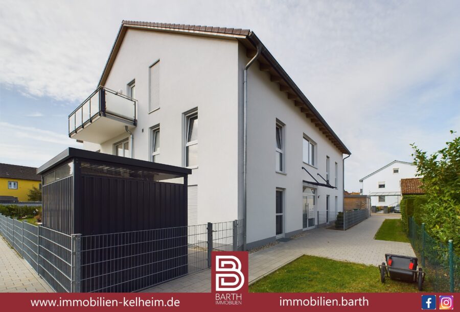 Moderne 3-Zimmer-Wohnung mit großem Balkon und Tiefgaragenstellplatz, 93342 Saal an der Donau, Etagenwohnung