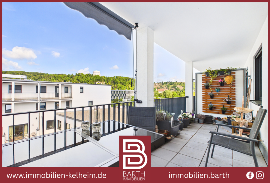 Moderne 3-Zimmer-Wohnung mit Balkon, Aufzug und Tiefgarage, 93309 Kelheim, Etagenwohnung