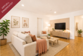 Moderne 3-Zimmer-Wohnung mit Balkon, Aufzug und Tiefgarage - Wohnbereich_virtuell eingerichtet