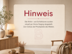 Moderne 3-Zimmer-Wohnung mit Balkon, Aufzug und Tiefgarage - Hinweis